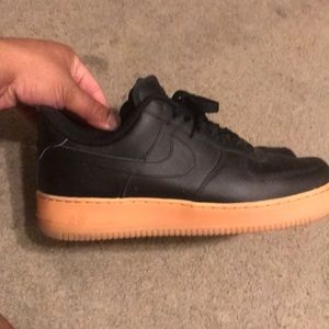 Nike Air Force ones. Gum bottom